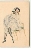 N°19419 - MM Vienne N°105 - Jeune Femme En Tenue Légère S'appuyant Sur Une Chaise - Vienne