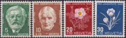 1945 Schweiz Pro Juventute ** Mi:CH 465-468, Yt:CH 423-426, Zum:CH J113-J116, L.Forrer + S.Orelli U. Alpenblumen - Unused Stamps