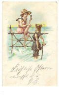 N°14964 - Baigneuses Buvant Au Bord De La Mer - Carte Avec Paillettes - Women