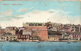 MALTE - Custom House - Colorisé - Carte Postale Ancienne - Malte