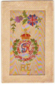 N°8503 - Carte Brodée - Royal Engineers - Honi Soit Qui Mal Y Pense - Borduurwerk