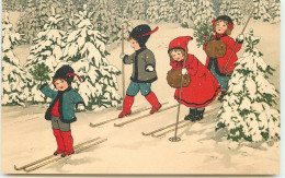 N°16005 - Florence Hardy - Enfants Sur Des Skis - Hardy, Florence