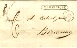Lettre Purifiée Avec Texte Daté De Cayenne Le 11 Septembre 1841 Pour Bordeaux, Au Recto Mention Manuscrite D'origine ''  - Correo Marítimo
