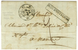 Delcampe - Lettre Avec Texte Daté '' Aux Abîmes Guadeloupe Le 1 Août 1831 '' Pour Nantes, Au Recto Marque Postale D'entrée Encadrée - Poste Maritime