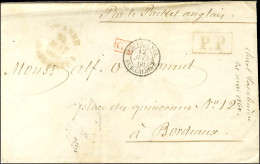 Càd Sans Cercle Extérieur Ste ANNE / (GUADELOUPE) + P.P. Encadré Local Sur Lettre Pour Bordeaux. 1860. - TB. - R. - Maritieme Post