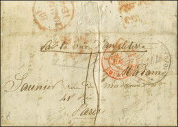 Lettre Avec Texte Et Petit Dessin à La Plume Datée De Port Royal Le 17 Juillet 1846 Pour Paris. - TB / SUP. - Maritieme Post