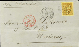 Càd PAQ. ANG. / POINTE A PITRE GUADe / Col. Gen. N° 44 Sur Lettre Pour Bordeaux. 1880. - SUP. - Maritime Post