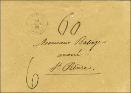 Càd MARTINIQUE / TRINITE Sur Lettre 2 Ports Pour St Pierre. Au Recto, Taxe Tampon 6. 1882. - TB / SUP. - R. - Maritieme Post