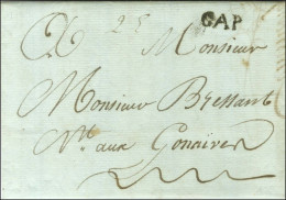 CAP (Jamet N° 8) Sur Lettre Avec Texte Daté Au Cap Le 30 Novembre 1784 Pour Les Gonaives. - SUP. - R. - Maritime Post