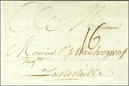 Lettre Avec Très Bon Texte Historique Daté Du Cap Le 18 Mars 1780 Pour La Rochelle. Au Verso, Mention Manuscrite D'achem - Schiffspost