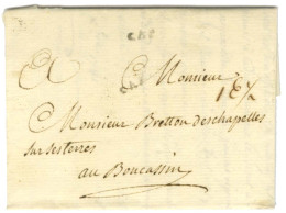 CAP (Jamet N° 6) Sur Lettre Avec Texte Daté Du 13 Décembre 1781 Pour Boucassin. - SUP. - Poste Maritime