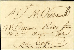 CAYES (Jamet N° 3) Sur Lettre Avec Texte Daté Du 20 Avril 1780 Pour Le Cap. - SUP. - R. - Maritime Post