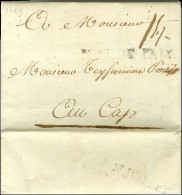 PORT DE PAIX (Jamet N° 3) Sur Lettre Avec Texte Daté Au Port De Paix Le 15 Juillet 1789 Pour Le Cap, Au Verso Dateur En  - Schiffspost