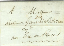 ST LOUIS à Sec (Jamet N° 5) Sur Lettre Avec Texte Daté De St Louis Le 16 Avril 1781 Pour Port Au Prince. - TB. - R. - Maritime Post