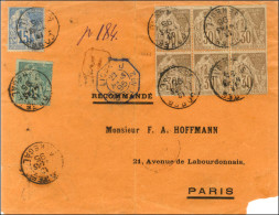 Càd GOREE / SENEGAL / Col. Gen. N° 49 + 51 + 55 Bloc De 6 Sur Lettre Recommandée Pour Paris. 1895. - TB. - R. - Maritime Post