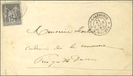 Càd Nlle - CALEDONIE / NOUMEA / CG. N° 33 Sur Lettre Adressée à Un Condamné De La Commune Presqu'ile Ducos. Très Rare Co - Maritime Post