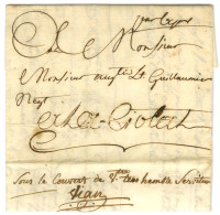 Lettre Avec Texte Daté Du Cap Le 4 Août 1778 Pour La Ciotat. Au Recto, Mention Manuscrite '' Par Express ''. Au Verso, M - Marques D'entrées