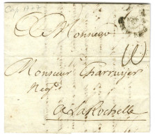 Lettre Avec Texte Daté Du Cap Le 16 Mars 1777 Pour La Rochelle. Au Recto, Marque Postale D'entrée Ornée B / COLONIES. -  - Entry Postmarks