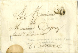 Lettre Avec Très Bon Texte Historique Daté Du Cap Le 4 Juillet 1775 Pour Coutances. Au Recto, Marque Postale D'entrée CO - Marques D'entrées