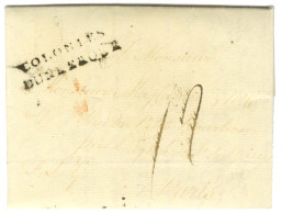 Lettre Avec Texte Daté De Tobago (RR) Le 26 Août 1789 Pour Paris. Au Recto, Marque Postale D'entrée COLONIES / DUNKERQUE - Marques D'entrées