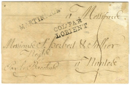 Delcampe - MARTINIQUE Sur Lettre Purifiée Avec Texte Daté De Saint Pierre Le 18 Novembre 1822 Pour Nantes. Au Recto, Marque Postale - Entry Postmarks