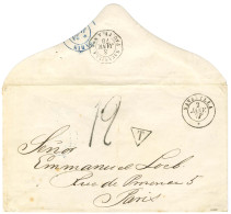 Càd SAVANILLA / * 2 JANV. '' 78 '' (1ère Date Du Cachet Type 3) Taxe Tampon 12 Sur Enveloppe Pour Paris. Au Verso, Càd O - Maritime Post