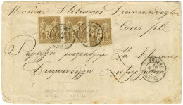 Càd SMYRNE / TURQUIE / N° 69 (3 Dont 1ex Pd) Sur Lettre Pour Constantinople. 1877. - TB. - R. - Maritieme Post