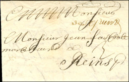 '' De St Quentin '' Sur Lettre Avec Texte Daté Du 25 Octobre 1691 Pour Reims. - TB / SUP. - R. - Autres & Non Classés