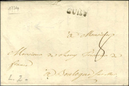 GUISE (L N° 2, 17mm) Sur Lettre Avec Texte Daté Du 14 Avril 1774 Pour Boulogne Sur Mer. - TB. - R. - Otros & Sin Clasificación