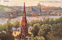TCHEQUIE - Praha - Pommik Cis - Frantiska A Hradcany - Colorisé - Carte Postale Ancienne - Tchéquie