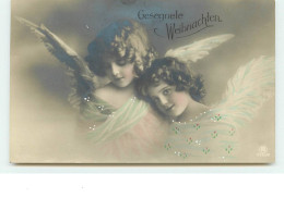 N°14850 - Gesegnele Weihnachten - Fillettes Portant Des Ailes D'ange - Grete Reinwald - Portretten