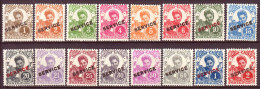 Indocina 1934 Servizi Y.T.17/32 */MH VF/F - Unused Stamps