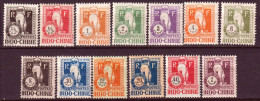 Indocina 1922 Segnatasse Y.T.31/43 */MH VF/F - Unused Stamps