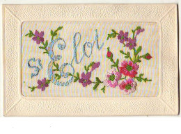 N°8406 - Carte Brodée - Saint Eloi - Fleurs - Bordados