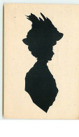 N°7415 - Silhouette De Femme Avec Un Chapeau - Siluette