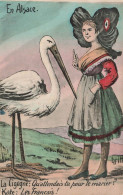 ILLUSTRATEUR - En Alsace - La Cigogne Et Kate - Uritt - Colorisé - Carte Postale Ancienne - Sonstige & Ohne Zuordnung