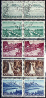 Schweiz Suisse 1954: Pro Patria Zu WII 66-70 Mi 597-601 Yv 548-552 Paare Mit ET-Stempel BERN 1.VI.54 AUSGABETAG - Usados