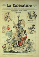 La Caricature 1880 N°  3 Nana Les Plaisirs De L'hiver Robida Draner Négro Trick - Magazines - Before 1900