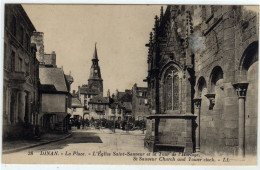 Dinan La Place L'eglise St Sauveur - Dinan