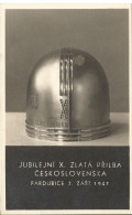 Picture Postcard Czechoslovakia Golden Helmet 1947 - Motorradsport