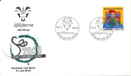 Denmark Cover Skive 31-7-2010 Scout Explorer Event KFUM Scouts 100th Anniversary - Covers & Documents