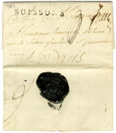 SOISSONS (L N° 6) + '' Franc '' (L N° 7) Sur Lettre Avec Texte Daté Du 13 Décembre 1784 Pour Paris. Au Verso, Beau Cache - Other & Unclassified
