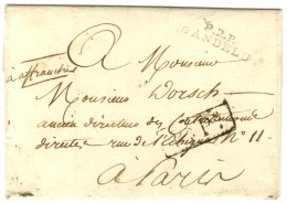 P.2.P. / GANDELU (à Sec) Sur Lettre Avec Texte Daté 1817 Pour Paris. - TB / SUP. - Autres & Non Classés