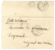 Càd PARIS A BALE / E 8 SEPT. 61 Sur Lettre Pour Nogent Sur Seine. Au Recto, Mention Manuscrite '' Boite De Nogent ''. -  - Other & Unclassified