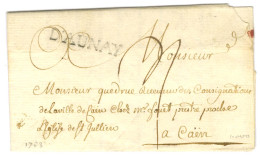 D'AUNAY (L N° 1) Sur Lettre Avec Texte Daté 1763 Pour Caen. - SUP. - Andere & Zonder Classificatie