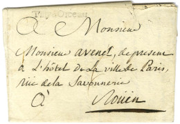 TILLY D'ORCEAU (L N° 2) Sur Lettre Avec Texte Daté Du 25 Juillet 1786 Pour Rouen. - TB / SUP. - R. - Andere & Zonder Classificatie
