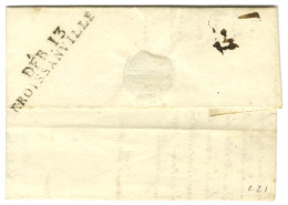 DEB. 13 / CROISSANVILLE Sur Lettre Avec Texte Daté 1815. - SUP. - R. - Other & Unclassified