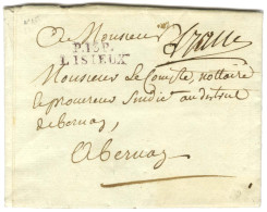 P.13.P. / LISIEUX Lilas Sur Lettre Avec Texte Daté 1792 Pour Bernay. - TB / SUP. - Sonstige & Ohne Zuordnung