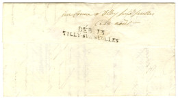 DEB. 13 / TILLY SUR SEULLES Sur Lettre Avec Texte Daté De Paris Le 5 Août 1822. - TB / SUP. - R. - Andere & Zonder Classificatie