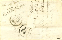 DEB.13 / VILLERS BOCAGE Sur Lettre Avec Texte Daté 1831. - SUP. - R. - Autres & Non Classés
